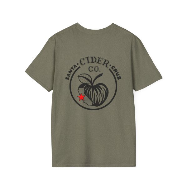 Santa Cruz Cider Co Unisex Softstyle T-Shirt black ink - Image 10