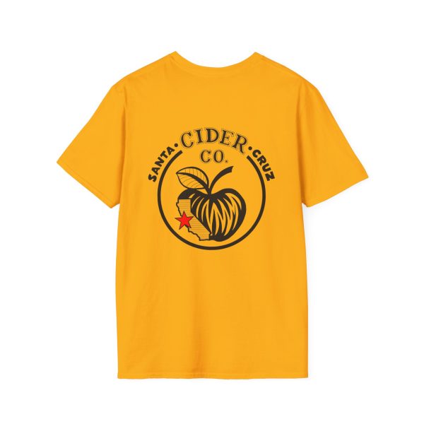 Santa Cruz Cider Co Unisex Softstyle T-Shirt black ink - Image 6