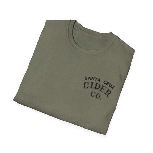 Santa Cruz Cider Co Unisex Softstyle T-Shirt black ink - Image 12
