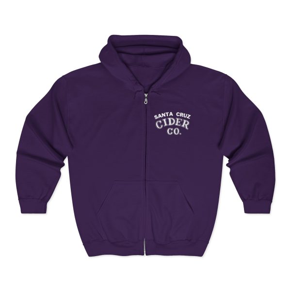 Santa Cruz Cider Co. Unisex Zip Hoodie - Cozy Casual Wear, Perfect for Fall, Gift for Cider Lovers, Outdoor Adventures, Relaxed Fit - Image 15