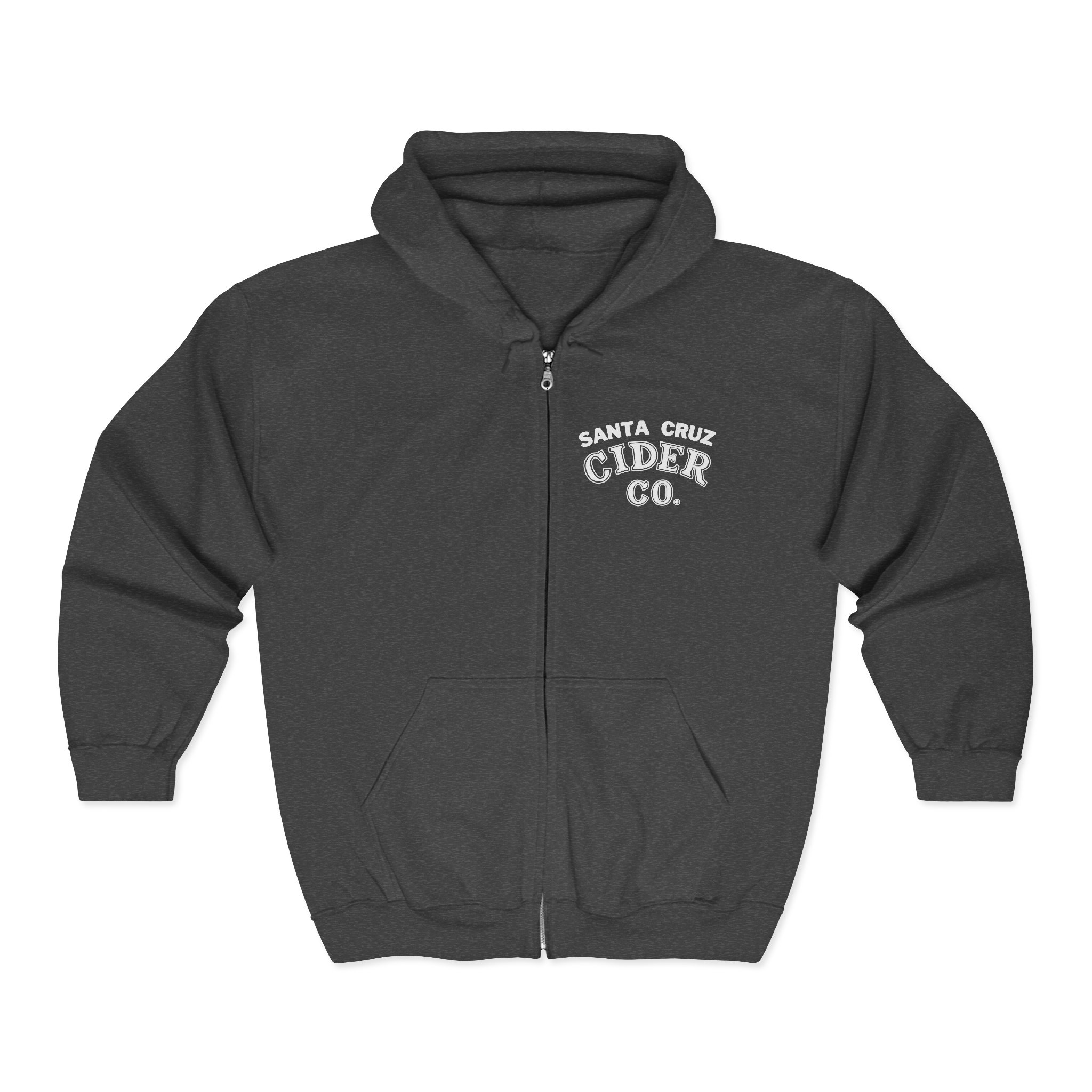 Santa Cruz Cider Co. Unisex Zip Hoodie - Cozy Casual Wear, Perfect for Fall, Gift for Cider Lovers, Outdoor Adventures, Relaxed Fit - Image 9