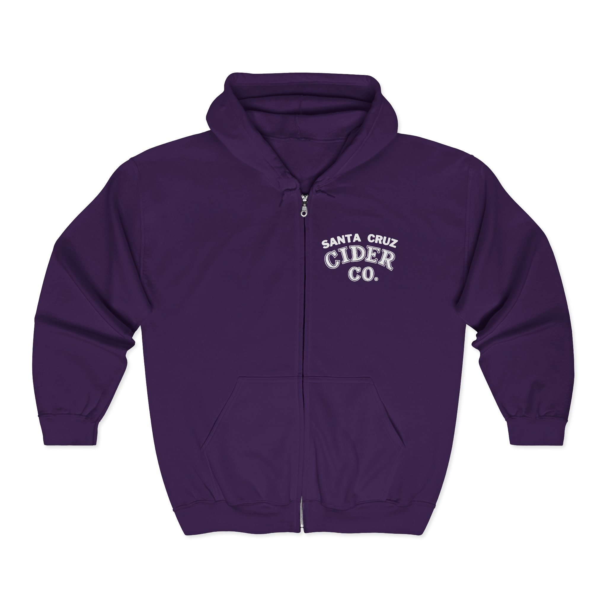 Santa Cruz Cider Co. Unisex Zip Hoodie - Cozy Casual Wear, Perfect for Fall, Gift for Cider Lovers, Outdoor Adventures, Relaxed Fit - Image 15