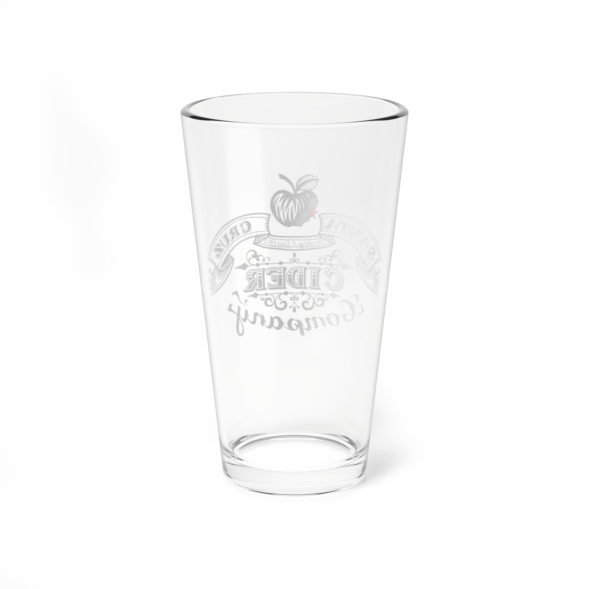 Santa Cruz Cider Mixing Glass | 16oz Cocktail Glass | Unique Barware | Decorative Gift for Cider Lovers | Housewarming & Party Drinkware - Image 3