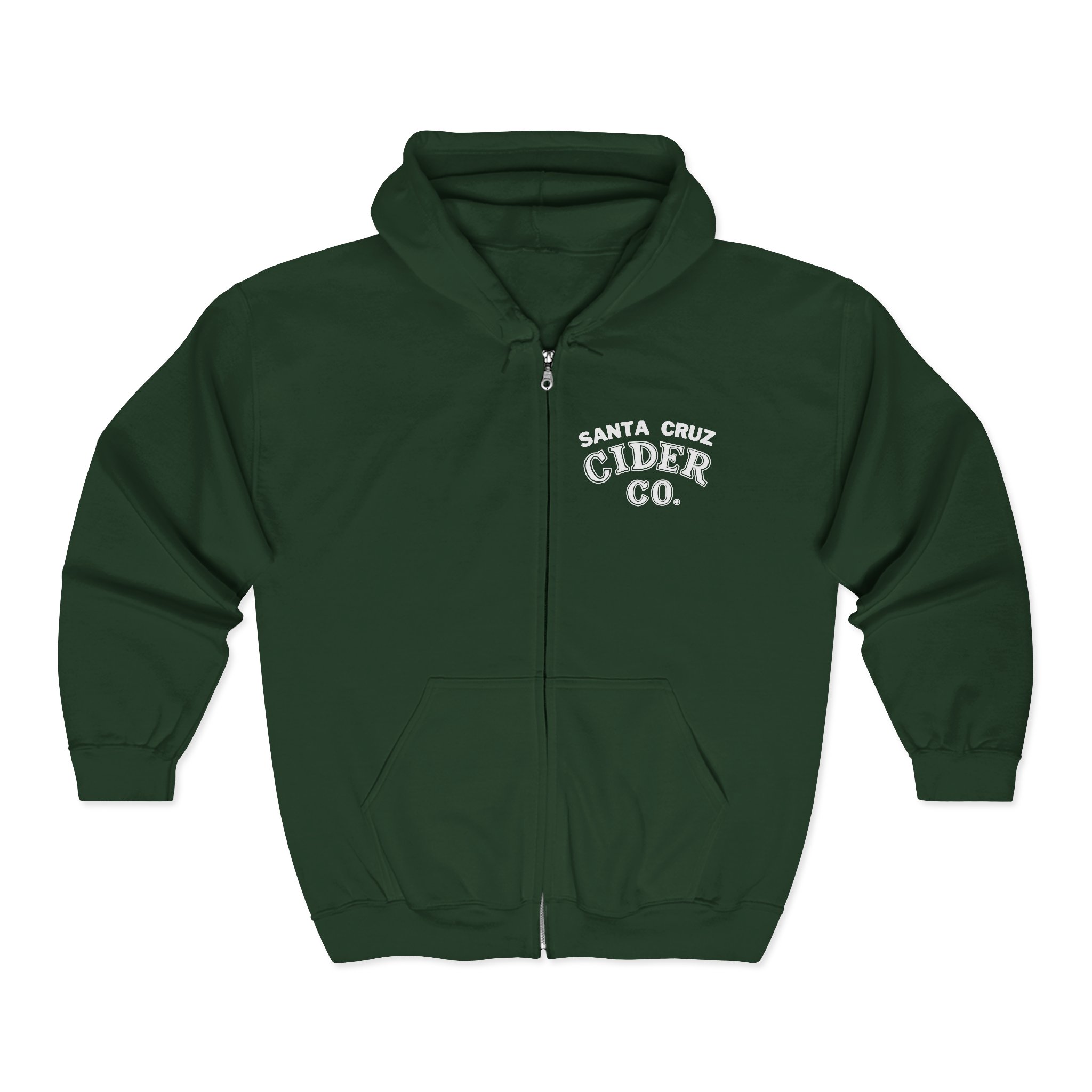 Santa Cruz Cider Co. Unisex Zip Hoodie - Cozy Casual Wear, Perfect for Fall, Gift for Cider Lovers, Outdoor Adventures, Relaxed Fit - Image 7
