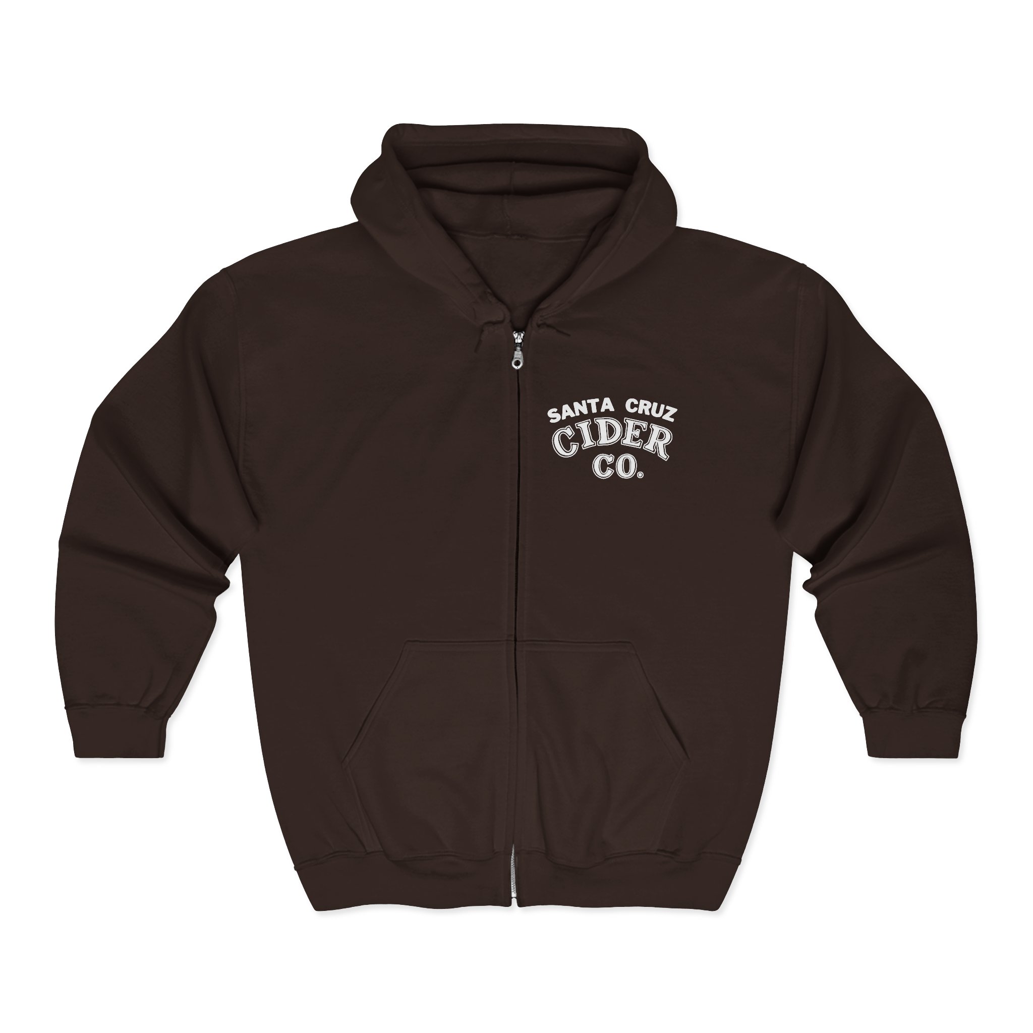 Santa Cruz Cider Co. Unisex Zip Hoodie - Cozy Casual Wear, Perfect for Fall, Gift for Cider Lovers, Outdoor Adventures, Relaxed Fit - Image 5