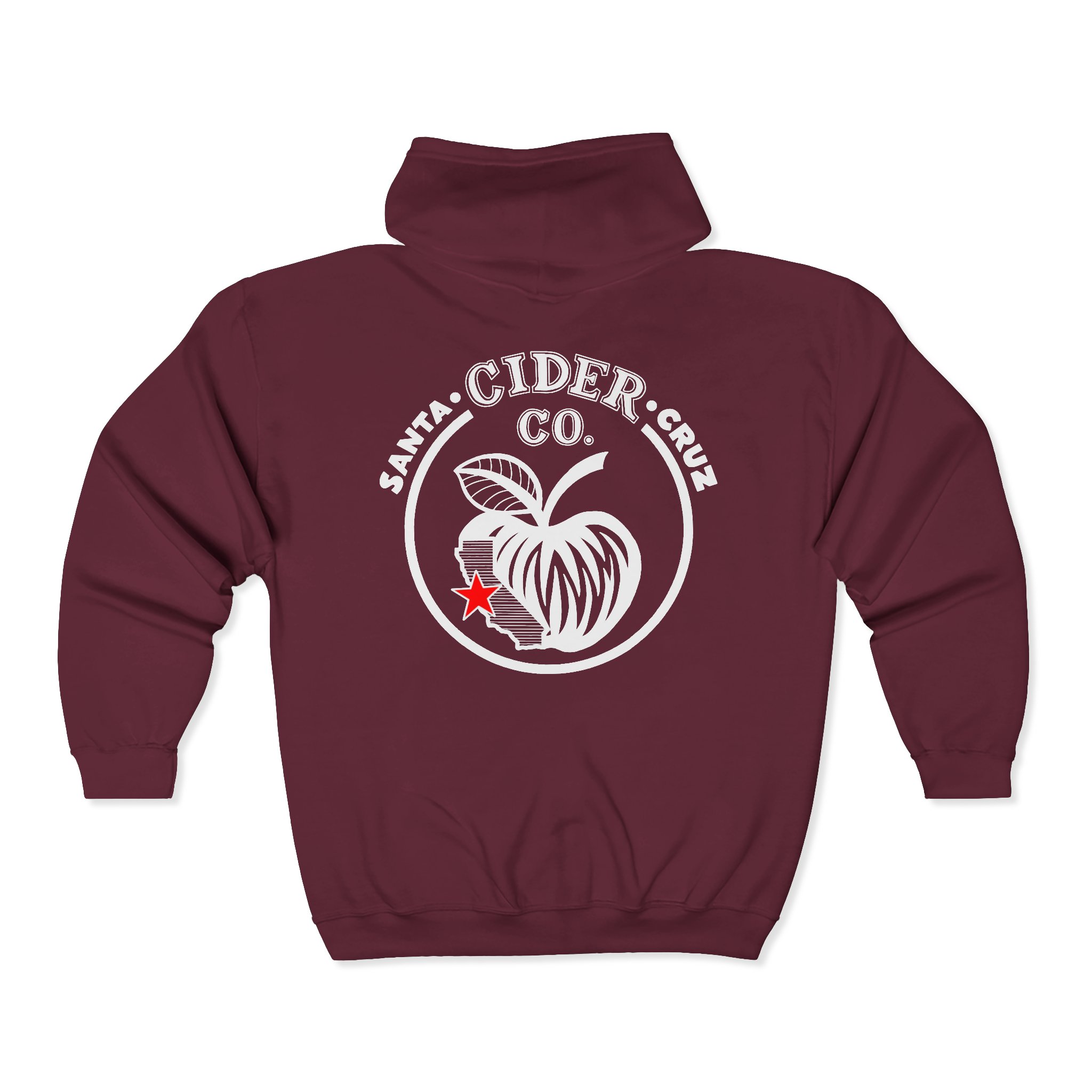 Santa Cruz Cider Co. Unisex Zip Hoodie - Cozy Casual Wear, Perfect for Fall, Gift for Cider Lovers, Outdoor Adventures, Relaxed Fit - Image 4
