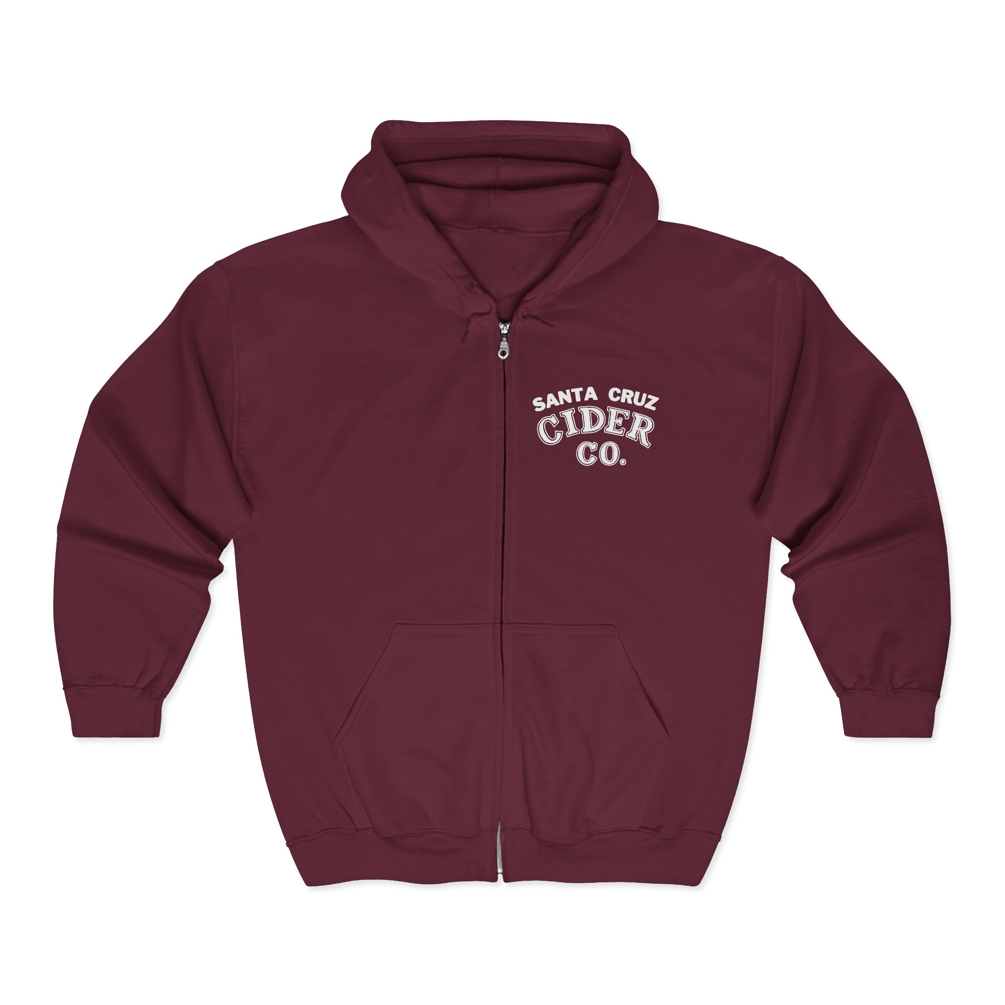 Santa Cruz Cider Co. Unisex Zip Hoodie - Cozy Casual Wear, Perfect for Fall, Gift for Cider Lovers, Outdoor Adventures, Relaxed Fit - Image 3