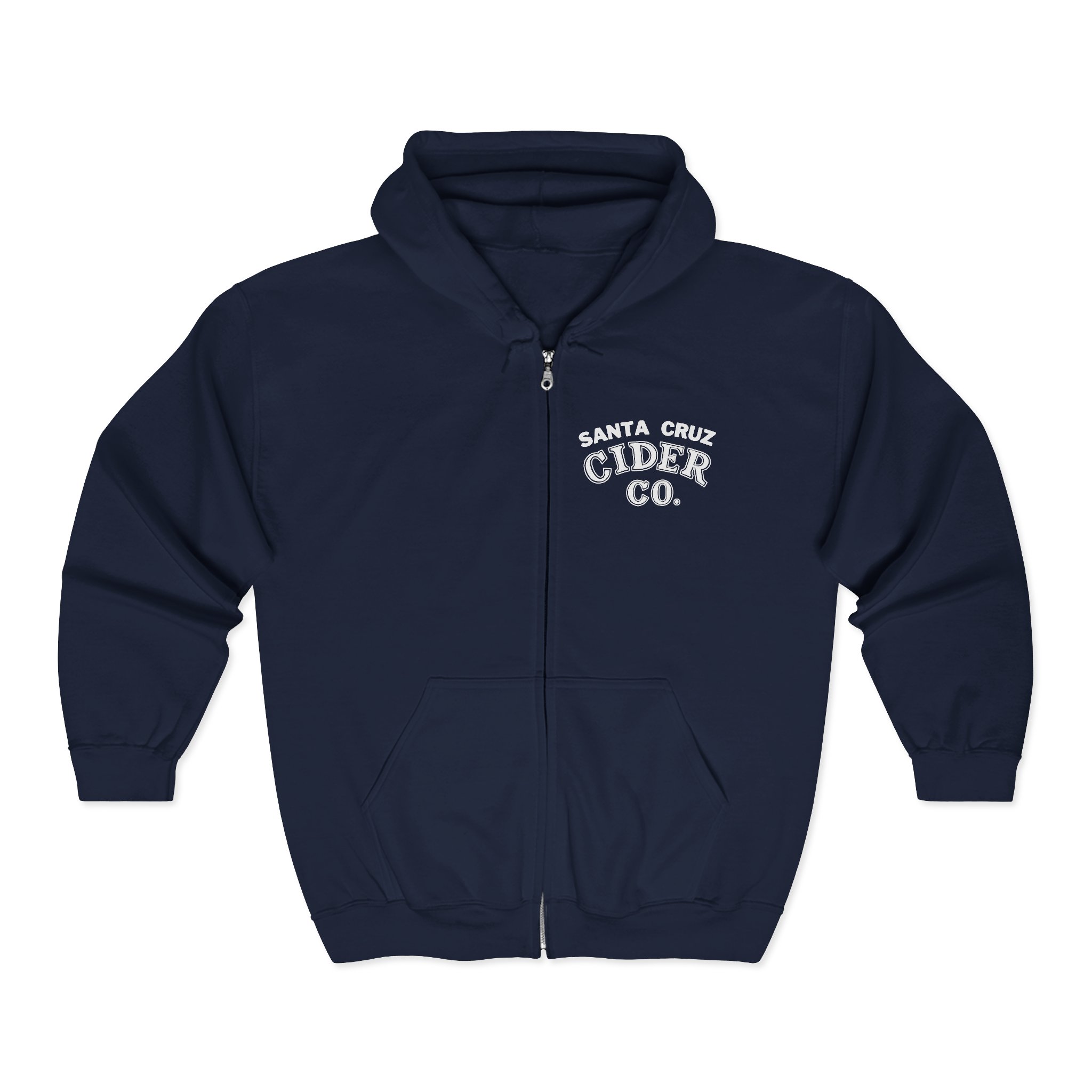 Santa Cruz Cider Co. Unisex Zip Hoodie - Cozy Casual Wear, Perfect for Fall, Gift for Cider Lovers, Outdoor Adventures, Relaxed Fit - Image 13